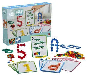 PLUS- Zestaw konstrukcyjny PLUS Naucz się budować - ABC i 123 / 600 elementów / od 5 lat