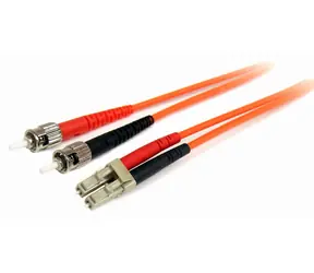 StarTech LC-ST pomarańczowy / Kabel krosowy optyczny / 2 m / Duplex