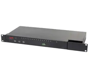 Przełącznik APC KVM 2G / KVM / Cyfrowy IP / 1 użytkownik zdalny i 1 użytkownik lokalny / 16 portów / Nośniki wirtualne