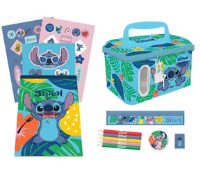 PIRAMIDA Zestaw kreatywny Lilo i Stich / Etui / kredki, naklejki, linijka, lusterko, klocek