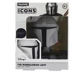 Lampa stołowa Paladone Icon Light Mandalorian / 10 cm / 2 baterie AA