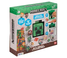 Zestaw do tworzenia naklejek 3D Creeper z gry Minecraft PALADONE / Licencjonowana kreatywna zabawka