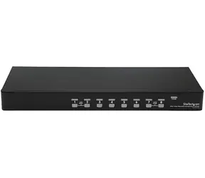 Przełącznik KVM StarTech 8 portów USB / przełącznik KVM / szafa 1U / 1920 x 1440 px / czarny