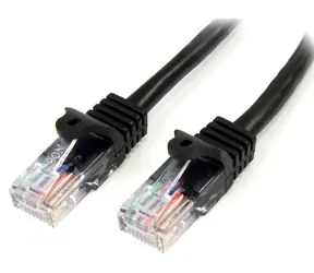 StarTech czarny / Kabel krosowy UTP Cat 5e / RJ-45 / 2 m / PoE