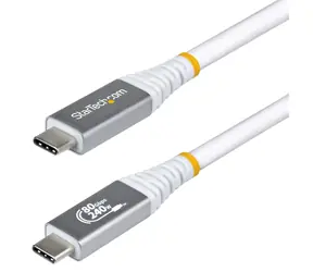 StarTech USB4 80 Gb/s 240 W 0,5 m biały / kabel USB-C / DP2.1 / 8K60Hz / szybkie ładowanie