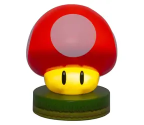 Lampa stołowa Paladone Icon Light Super Mario Mushroom / 11 cm / 2 baterie AAA