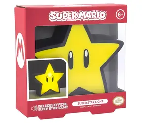 Paladone Light Super Mario Star / Lampa stołowa / Efekt dźwiękowy