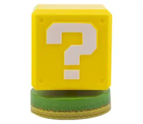 Lampa stołowa Paladone Icon Light Question Block Super Mario / 10 cm / 2x AA