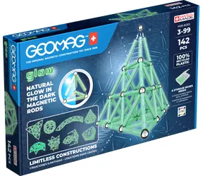 Zestaw konstrukcyjny Geomag Glow / 142 elementy / od 3 lat