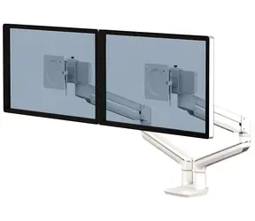 Fellowes TALLO biały / Uchwyt do monitora / 2 ramiona obok siebie / do 40" / udźwig ramienia 9 kg