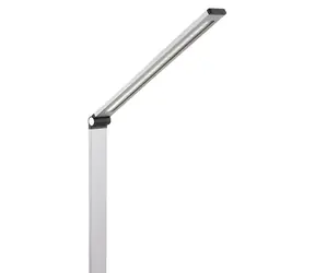 Platinet PDL888S srebrna / Lampa LED / 10 W / 500 lm / 3000-6000 K / sterowanie dotykowe / Ładowanie Qi