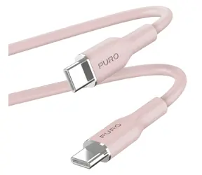 Puro Soft Pink / kabel USB-C do USB-C / 60 W / 1,5 m