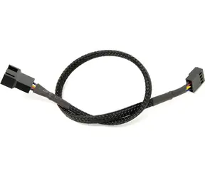 Przewód przedłużający PWM Watercool 4-pin czarny / Przewód przedłużający / 30 cm