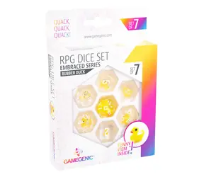 Zestaw kości do gry RPG GAMEGENIC Rubber Duck / 7 szt. / K4-D20 / seria Embraced