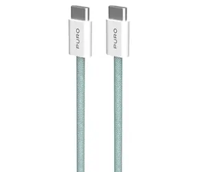 Puro Fabrik FABK4 island mist / Cable USB-C (M) - USB-C (M) / 1.5 m / 60 W