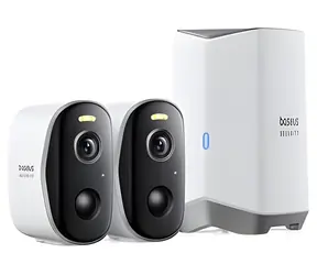 Baseus Security N1 biała / Kamera IP zewnętrzna / zestaw 2 szt. / Rozdzielczość 2K