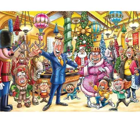 Puzzle JUMBO WASGIJ Christmas 21: Wesołych świątecznych transformacji! / 2 x 1000 elementów / od 12 lat