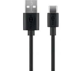 Goobay 45735 czarny / Kabel do ładowania i synchronizacji / USB-C / 1 m