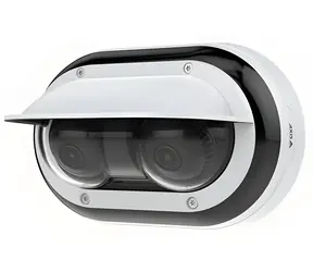 AXIS P4708-PLVE / Zewnętrzna kamera IP panoramiczna / kopułkowa / 2x 8 Mpx / Antywandalowa / Dzień i noc