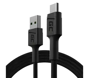Green Cell KABGC22 PowerStream / Kabel / USB-A - USB-C / 1,2 m / Szybkie ładowanie 3.0