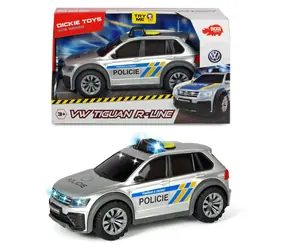 DICKIE SOS Radiowóz VW Tiguan R-Line / skala 1:18 / długość 25 cm / wersja Czechy / efekty świetlne i dźwiękowe