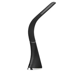 Platinet PDLU3B czarny / lampa LED / ściemnialna / dotykowa / zegar / 7 W