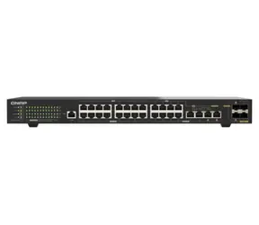 QNAP QSW-M2130P-2C2S26T / Przełącznik / 24x 2,5GbE / 2x 10GbE SFP+ / 2x 10GbE RJ45 / 2x 10GbE Combo / PoE++ 375W / Zarządzany L2