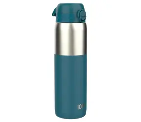 Butelka szczelna ION8, głęboki turkus, stal nierdzewna, 1200 ml, bez BPA