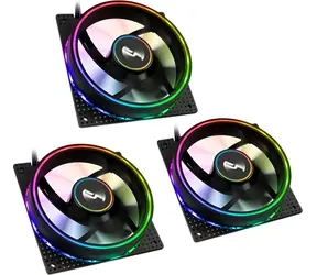 Cryorig Crona S czarny / Wentylator / PWM / ARGB / 120mm / 3 szt.