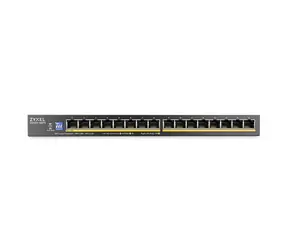 ZyXEL GS1100-16EPS / Przełącznik / 16x GLAN / PoE+ 135 W / 10/100/1000 Mb/s / Bez wentylatora