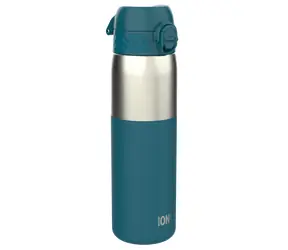 Ion8 Szczelna butelka Deep Teal 600 ml / Butelka ze stali nierdzewnej / Hermetyczna / Bez BPA
