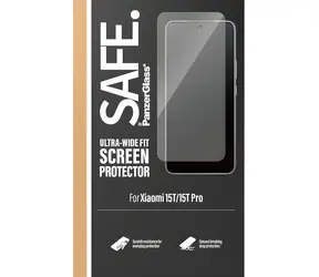 PanzerGlass SAFE czarne / Szkło hartowane / UWF / do XIAOMI 15T/15T Pro / całkowicie klejące