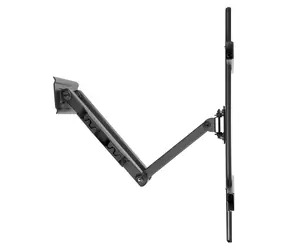 Brateck LPA36-443 czarny / Rozsuwany uchwyt ścienny do telewizorów 32-75" / regulowany / nośność 50 kg / VESA 400x400