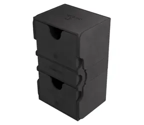 Pudełko na karty GAMEGENIC Stronghold 200+ XL, czarne / 200 kart / Przegródka na akcesoria / Zapięcie magnetyczne
