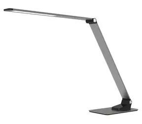 Platinet PDL509 srebrna / Lampa LED / 10 W / 500 lm / 2800-5700 K / ściemnialna / dotykowa / USB