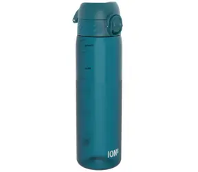 Butelka szczelna ion8 Deep Teal, 500 ml / Nakrętka zapobiegająca kapaniu / Materiał bez BPA Recyclon / Od -10°C do 96°C