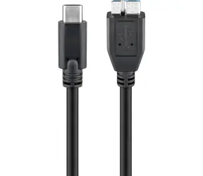 Goobay 67995 czarny / kabel USB-C do micro-USB 3.0 / 0,6 m