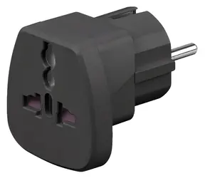 Goobay 94028 czarny / Adapter podróżny