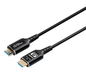 Kabel optyczny MicroConnect Active HDMI czarny / Kabel połączeniowy / HDMI - HDMI / 4K 60Hz / 15 m