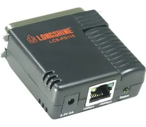 Longshine LCS-PS110-A / Serwer druku / 1x Port równoległy / 10/100 Mbit/s