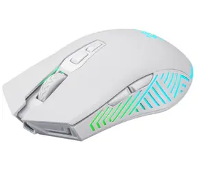 Defender Pandora biała / Mysz bezprzewodowa / 3200 DPI / USB / 6 przycisków