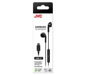 JVC HA-FR17UC czarne / Słuchawki douszne / USB-C / mikrofon / IPX2