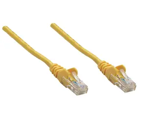 Kabel krosowy Intellinet RJ45 S/FTP Cat6 żółty / Kabel krosowy / 0,25 m / Cat6 / LSZH / złącza pozłacane