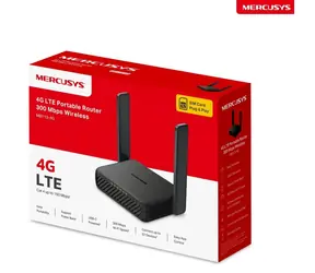 Mercusys MB113-4G / Router / Przenośny / 4G LTE / N300 / nanoSIM / 2x LAN