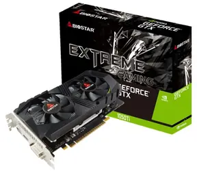 Biostar GeForce GTX 1050 Ti / Karta graficzna / 1291-1392 MHz / 4 GB GDDR5 / 128-bit / DVI, HDMI, DP