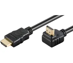 Kabel MicroConnect HDMI 2.0 2m czarny (HDM19192V2.0A90) / Kabel / High Speed / 4K 60Hz / MM