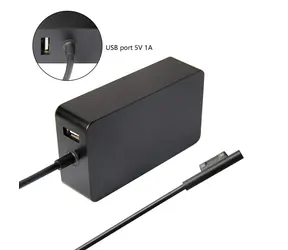 CoreParts 60W czarny / Zasilacz / Surface Pro 3/4/5/6/7/8/9 / 15 V/4 A