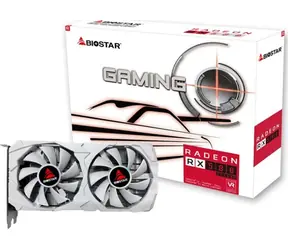 Biostar Radeon RX 580 Biała 8GB D5 / Karta graficzna / 1244 MHz / 8GB GDDR5 / 256-bit / HDMI + 2x DP