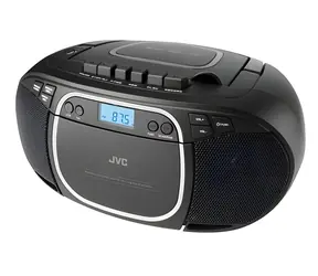 JVC RC-E451B czarny / Odtwarzacz przenośny / CD / Kaseta / FM / Bluetooth / USB / 3,2 W