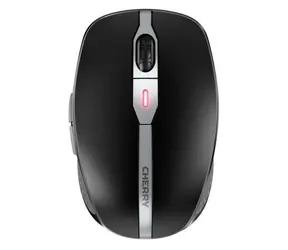 Cherry MW 9100 czarna / Mysz bezprzewodowa / Bluetooth 4.0 i 2,4 GHz / 1000-2400 DPI / Ładowanie przez USB-C